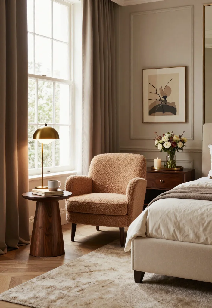 15 Grown Woman Bedroom Decor Ideas That’ll Make Your Space Feel Instantly More Elegant - 10. Add a Comfortable Reading or Dressing Seat 1