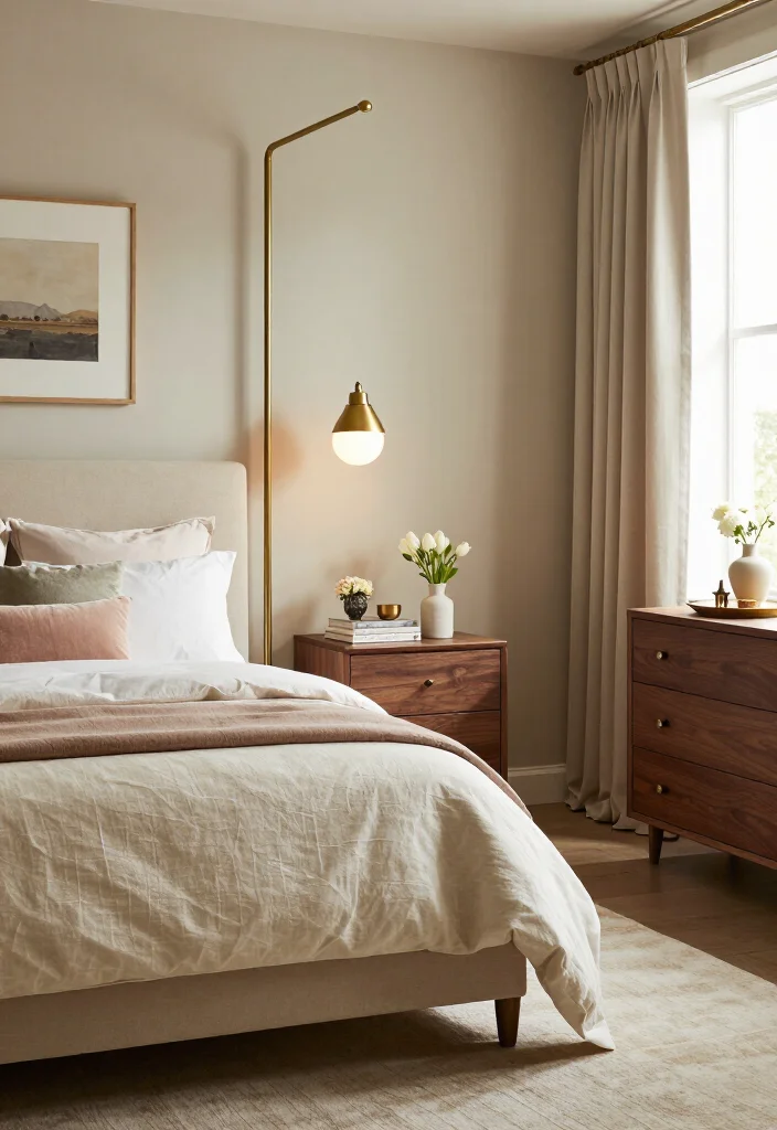 15 Grown Woman Bedroom Decor Ideas That’ll Make Your Space Feel Instantly More Elegant - 11. Bring in Gentle Metallic Accents 1