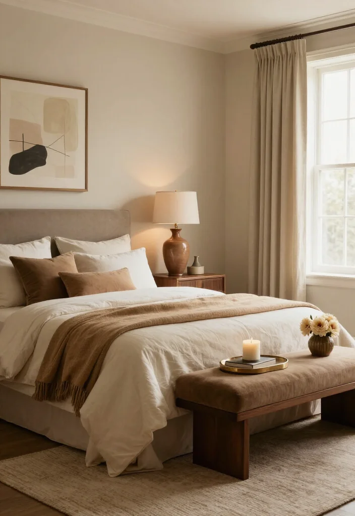 15 Grown Woman Bedroom Decor Ideas That’ll Make Your Space Feel Instantly More Elegant - 3. Build a Warm Neutral Color Palette 1