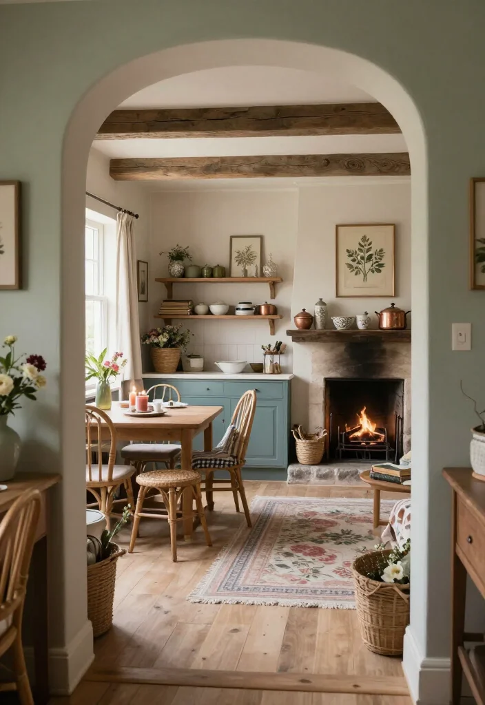 16 Storybook Cottagecore House Ideas That’ll Make Your Home Feel Like a Fairytale - 16. Tie the Whole Home Together with Collected Details 1