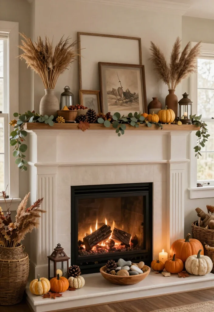 17 Cozy Thanksgiving Mantel Decor Ideas That'll Make Your Home Feel Like a Fall Fairytale (#7 Is Pure Magic!) - 15. Use a Quiet Gratitude Corner 1