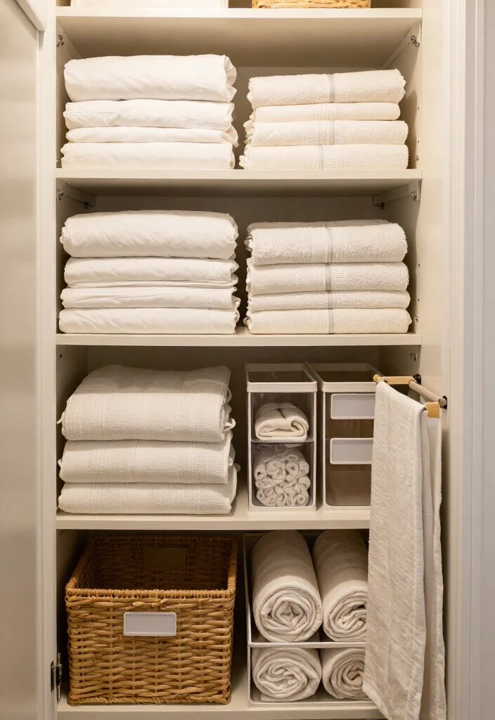 19 Smart Linen Closet Organization Ideas That’ll Make Your Tiny Space Feel Twice as Big (Wait Until You See #7!) - 13. Tuck Each Pillowcase Into Its Matching Set 1