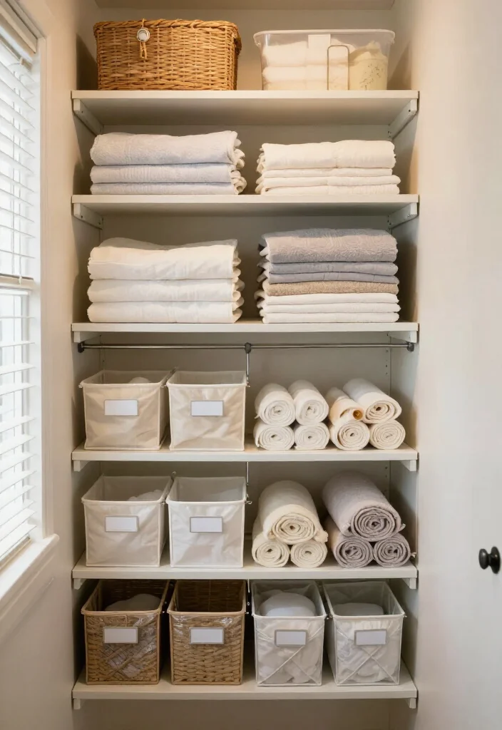 19 Smart Linen Closet Organization Ideas That’ll Make Your Tiny Space Feel Twice as Big (Wait Until You See #7!) - 14. Add a Tension Rod for Hanging Delicates 1