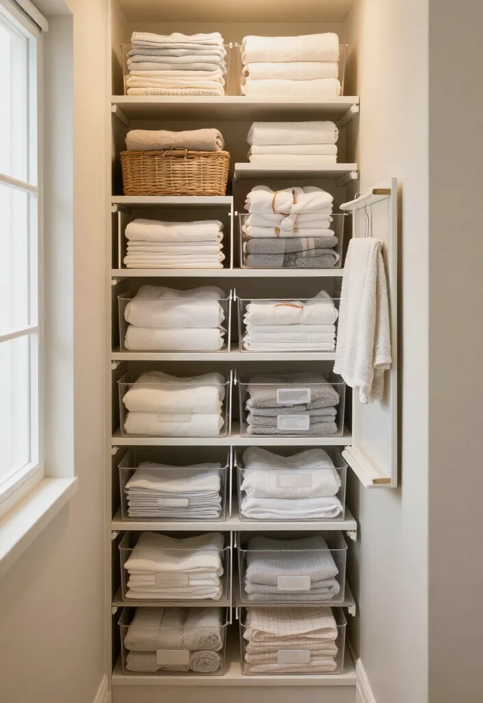 19 Smart Linen Closet Organization Ideas That’ll Make Your Tiny Space Feel Twice as Big (Wait Until You See #7!) - 17. Use Stackable Drawers for Small Household Linens 1