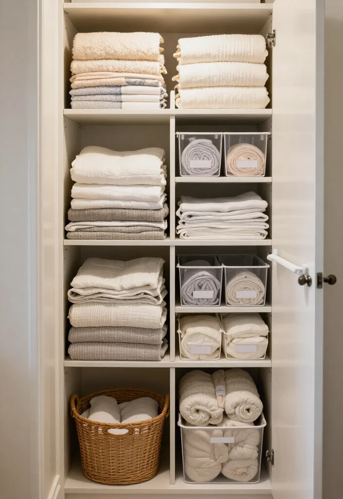 19 Smart Linen Closet Organization Ideas That’ll Make Your Tiny Space Feel Twice as Big (Wait Until You See #7!) - 9. Store Blankets Vertically Like File Folders 1