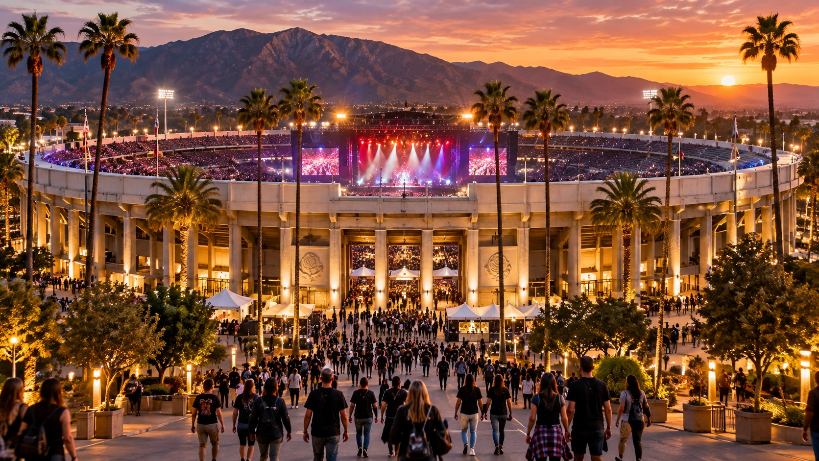 System of a Down at the Rose Bowl 2027 / Rose Bowl Stadium in Pasadena, California, the venue for System of a Down's June 2027 concerts.